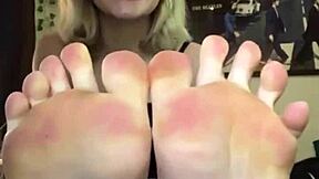 convinced my english teacher to send me a hot video of her cute feet??