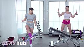 hayli sanders lesbian massage orgasms and scissoring comp 😍💦