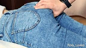 Rub and cum on my jeans, no penetration dry hump tease - stepsis