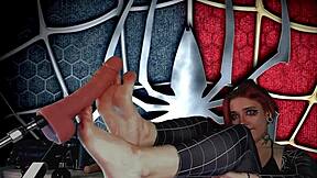 meridjane spider girl now givin passionate bj so hot!!