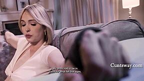 arms broken so pussy gets stroked by cute lesbian