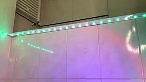 super horny bbw squirts hard right through her pink leggings