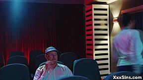 older couple disturbed teen cinema sex