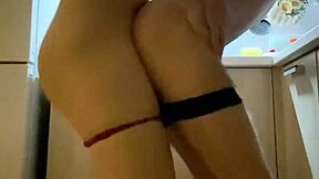 Stepmom Pounds Stepson's Cock Hard Over Kitchen Counter