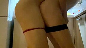 Stepmom Pounds Stepson's Cock Hard Over Kitchen Counter