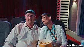 older couple disturbed teen cinema sex