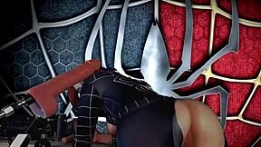 meridjane spider girl now givin passionate bj so hot!!