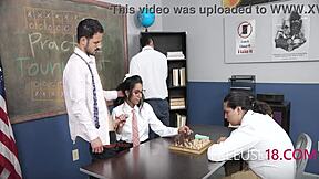 college coed claire black climbs ladder fucking tony marzo at sex club