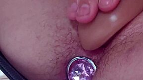 petite pussy pulses in close-up toy masturbation to soaking orgasm