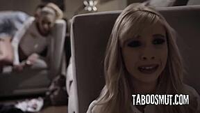 Kenzie Reeves and Carmen Caliente Pussy Detour in Wild Car Ride Threesome