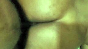 shorty moans loud takin doggystyle in her tight ebony pussy spankin ass!