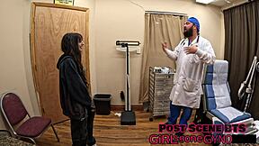 ALICE ROSE'S FIRST GYN O EXAM SPREADS PUSSY
