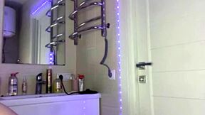 She squirts incredibly hard cumming with massive splash everywhere!