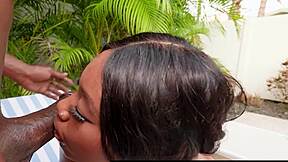 Journey Love's Tight Ebony Pussy Stretched by Monster Black Cock