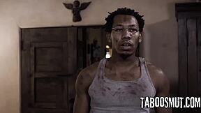 Hot Blonde Babe's Tight Pussy Stretched By Massive BBC Creampie