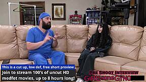 ALICE ROSE'S FIRST GYN O EXAM SPREADS PUSSY