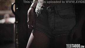 kinky teen stepdaughter spies on milf stepmom's fuck then hops in