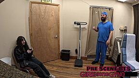 ALICE ROSE'S FIRST GYN O EXAM SPREADS PUSSY