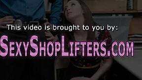 skinny teen thief caught wanna see her spunked on hidden cam