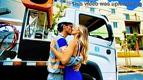 enel worker bangs client in car for no blackout! 🚗🍆💦