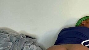 Humping Pillow Hard After Intense Gym Workout Session