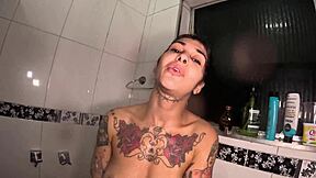 a tatuada carioca lets loose in her first nikatsu mansion shoot barefoot wet