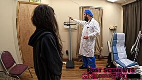 ALICE ROSE'S FIRST GYN O EXAM SPREADS PUSSY