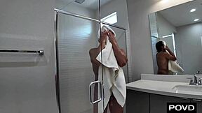 cecella drenches sybian then rides big cock doggystyle creampie