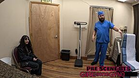 ALICE ROSE'S FIRST GYN O EXAM SPREADS PUSSY