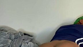 Humping Pillow Hard After Intense Gym Workout Session