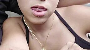 Petite Latina Student Sucks Cock While He Drives Public Roads