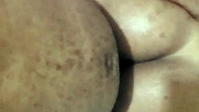 shorty moans loud takin doggystyle in her tight ebony pussy spankin ass!