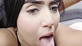 Petite Latina Student Sucks Cock While He Drives Public Roads