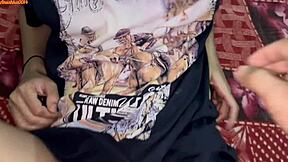 indian virgin bhabhi caught naked fingering hairy pussy on bed