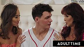 Desperate Pregnant MILFs Syren De Mer & Christy Love Crave StepSon Creampies!