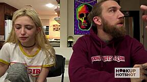 90-pound skinny slut jane wilde dirty talks begging bryan gozzling to fuck wet pussy rough