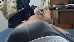 young brazilian solo handjob big cock day 4 of 365