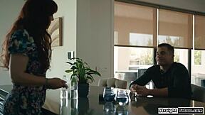 horny milf syren demer seduces guy into wild fuck!