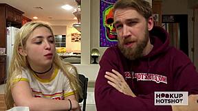 90-pound skinny slut jane wilde dirty talks begging bryan gozzling to fuck wet pussy rough