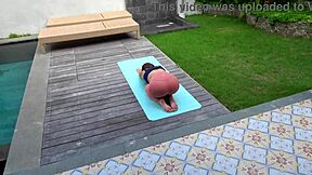 huge dick guy fucks stepsis after yoga while parents away trailer! parents gone she rides cowgirl 😈🍆💦 yoga slut creampied!