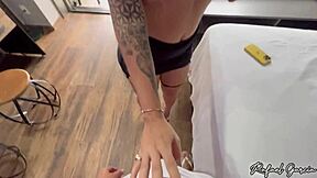 Sexy Neighbor Beckons for Bareback Backyard Pound