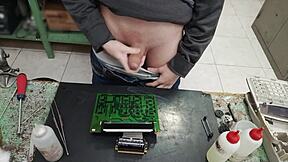 Huge Cumshot Blasts Across Client's Machine in Wild Solo Fix Fail