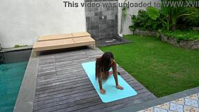 huge dick guy fucks stepsis after yoga while parents away trailer! parents gone she rides cowgirl 😈🍆💦 yoga slut creampied!