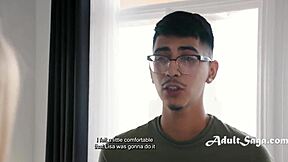 Virgin dork's emotional first fuck with milf masseuse Andi Avalon Diego Perez