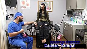 selena sativa moans through dr tampa's humiliating university exam toys