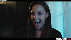 Cute Petite Blonde Creampied By Horny Futa Shemale Amirah Adara Horror Parody!