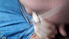 thick german milf slurps cock in public car swallows load!