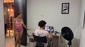 colombian big ass wife gets fucked hard by best friend while hubby watches