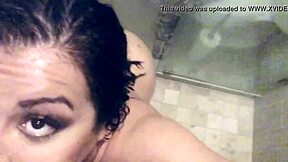 bbw latina miss madii soaks shower playing with fat ass and wet pussy