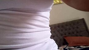 hijastra's wet pussy drips on balcony neighbor spies then fucks her juicy hole hard